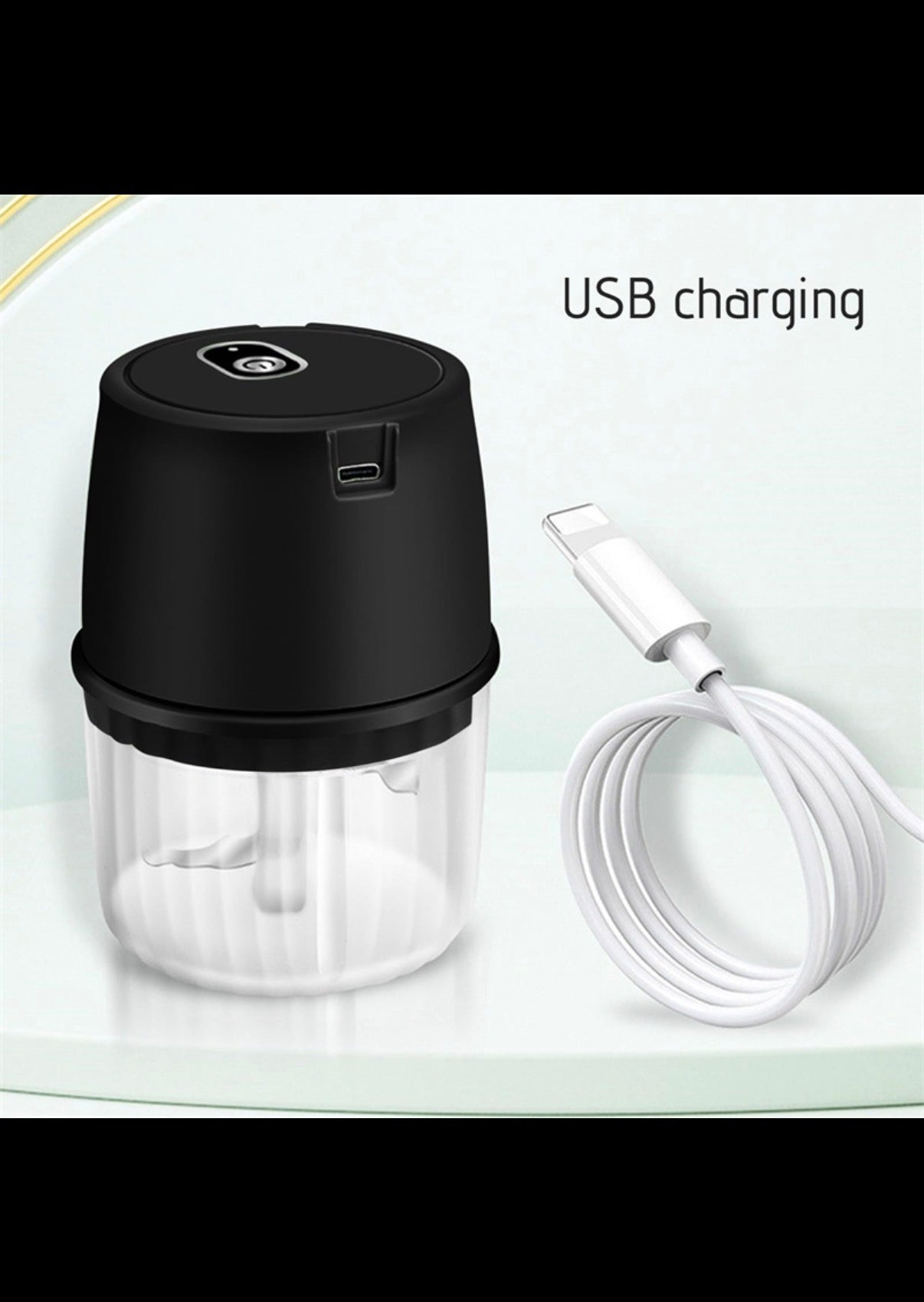 🧄 Mini Electric Food Chopper – Cut Garlic & Onion in Seconds